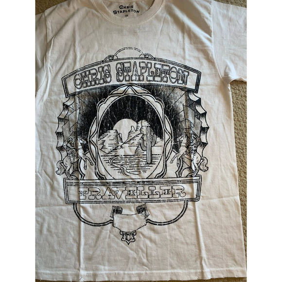 NWOT Buckle Chris Stapleton White Graphic Tee - Picture 3 of 4